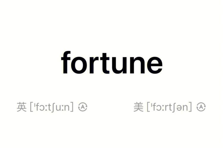 fortune是什么意思翻译成中文
